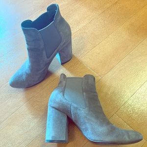 Cole Haan grey suede booties